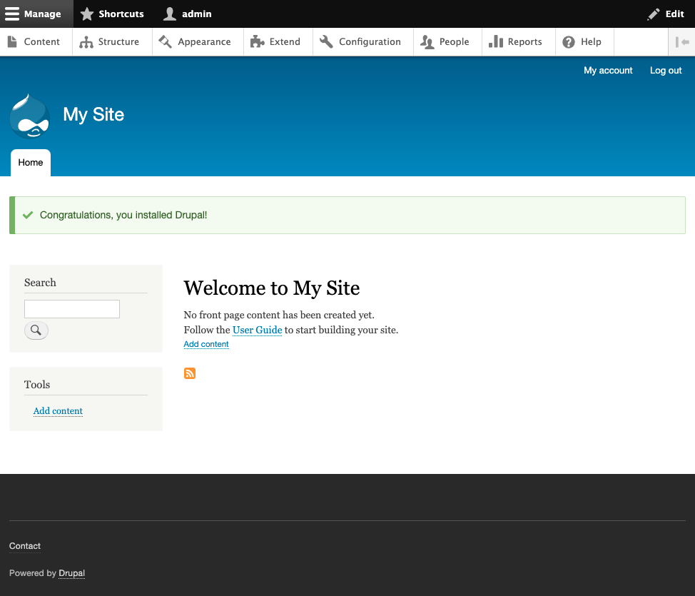 Drupal installation new